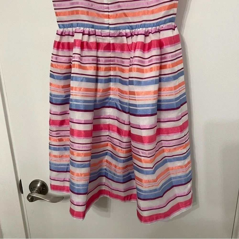 Gymboree Dressed Up Collection Girls Striped Spring Easter Party Dress size 10